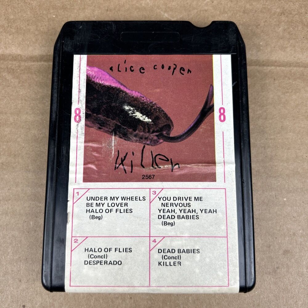 Alice Cooper - Killer - 8-Track Tape WAR M 82567 Warner Bros